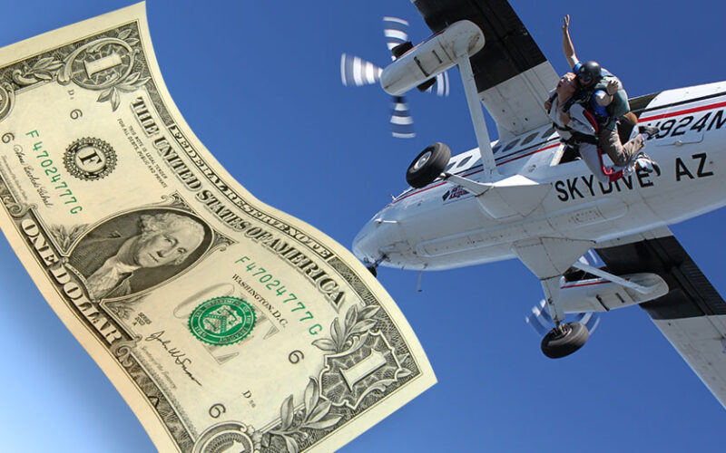 How much does skydiving cost?